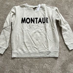 New with tags! JCrew Montauk crewneck sweatshirt sz L